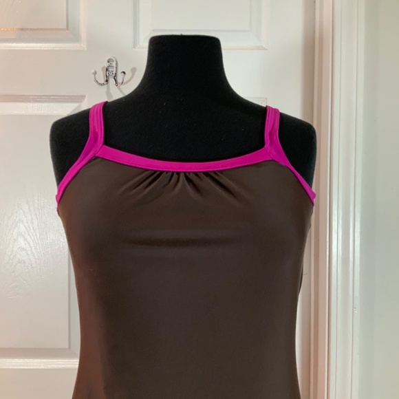 Prana Mauve Colorblock Swim Dress Size Small - Picture 2 of 8
